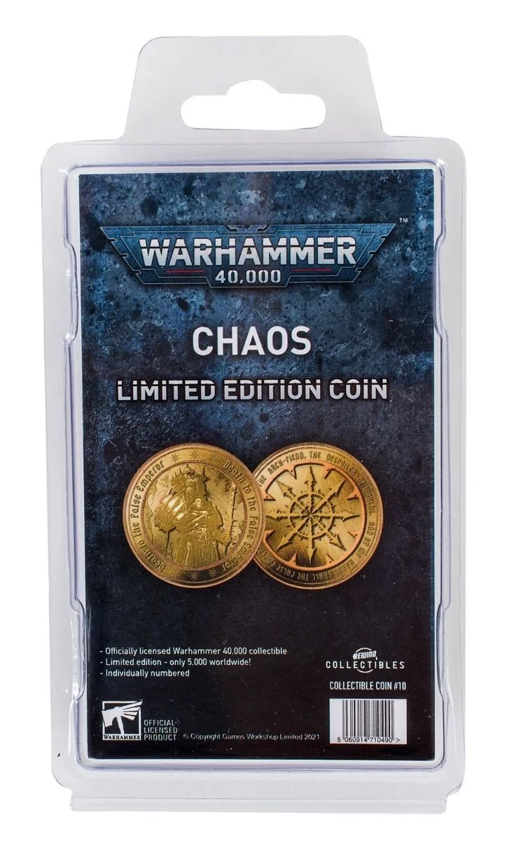 Warhammer 40,000 Chaos Collectible Coin - Image 2