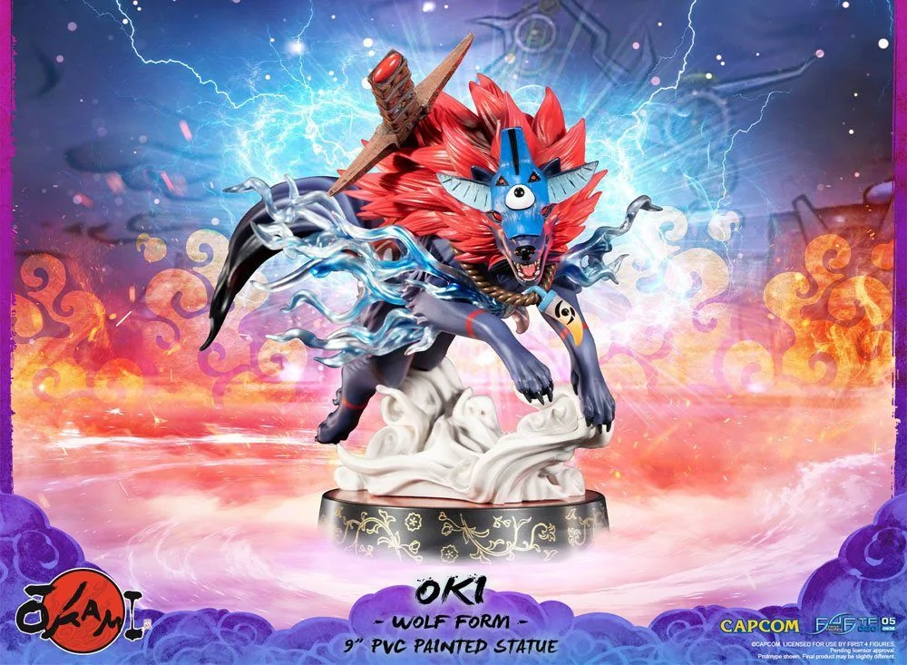 Okami F4F Oki (Wolf Form) 9 Inch PVC Figure - Image 6