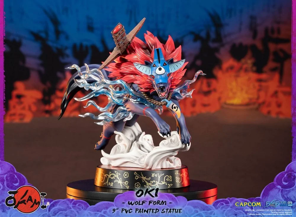 Okami F4F Oki (Wolf Form) 9 Inch PVC Figure - Image 8