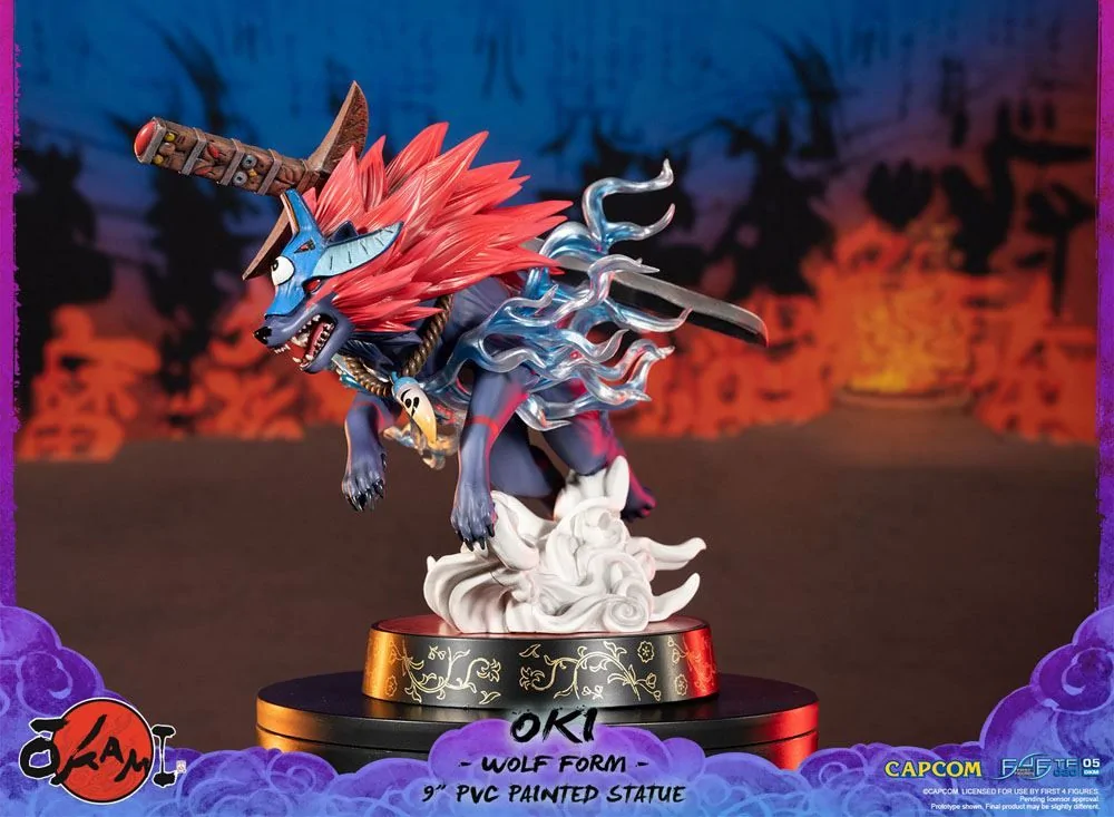 Okami F4F Oki (Wolf Form) 9 Inch PVC Figure - Image 10