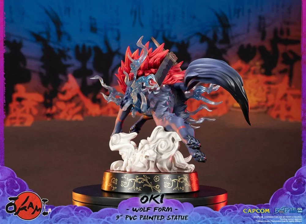 Okami F4F Oki (Wolf Form) 9 Inch PVC Figure - Image 13