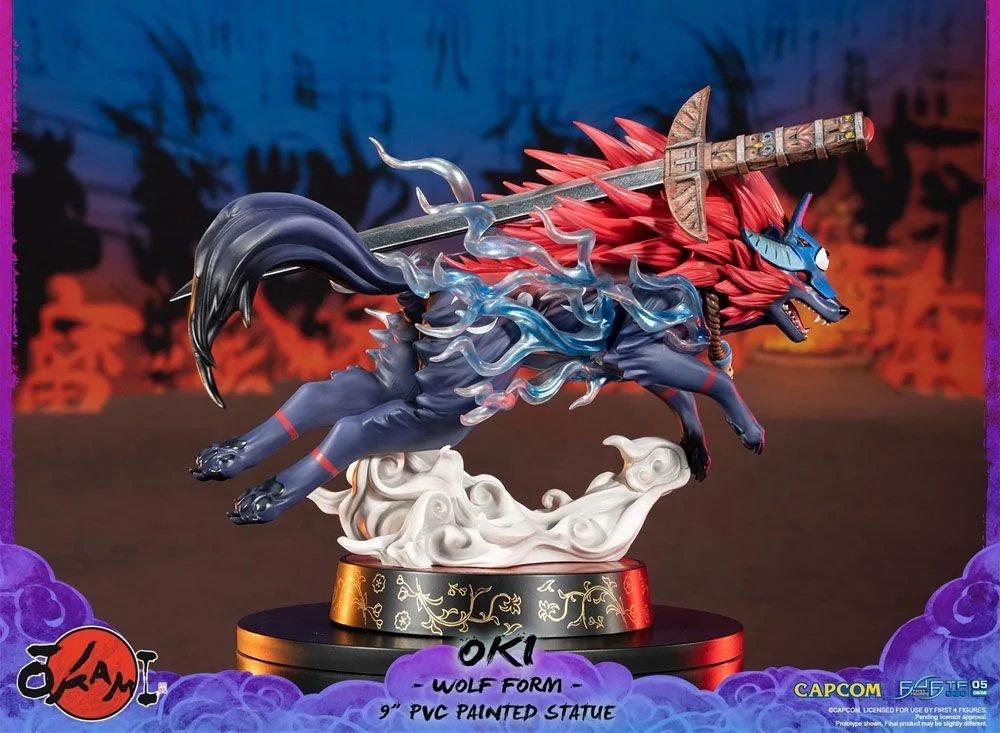 Okami F4F Oki (Wolf Form) 9 Inch PVC Figure - Image 15