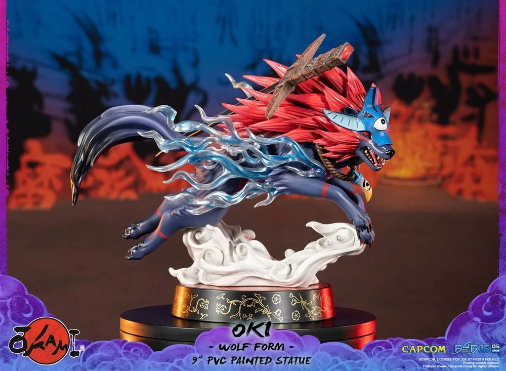 Okami F4F Oki (Wolf Form) 9 Inch PVC Figure - Image 16