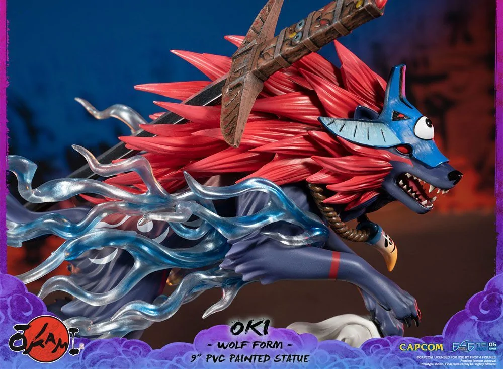 Okami F4F Oki (Wolf Form) 9 Inch PVC Figure - Image 17