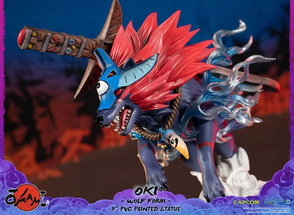 Okami F4F Oki (Wolf Form) 9 Inch PVC Figure - Image 18