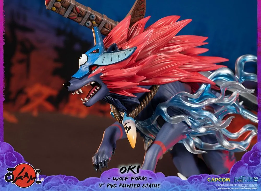 Okami F4F Oki (Wolf Form) 9 Inch PVC Figure - Image 19